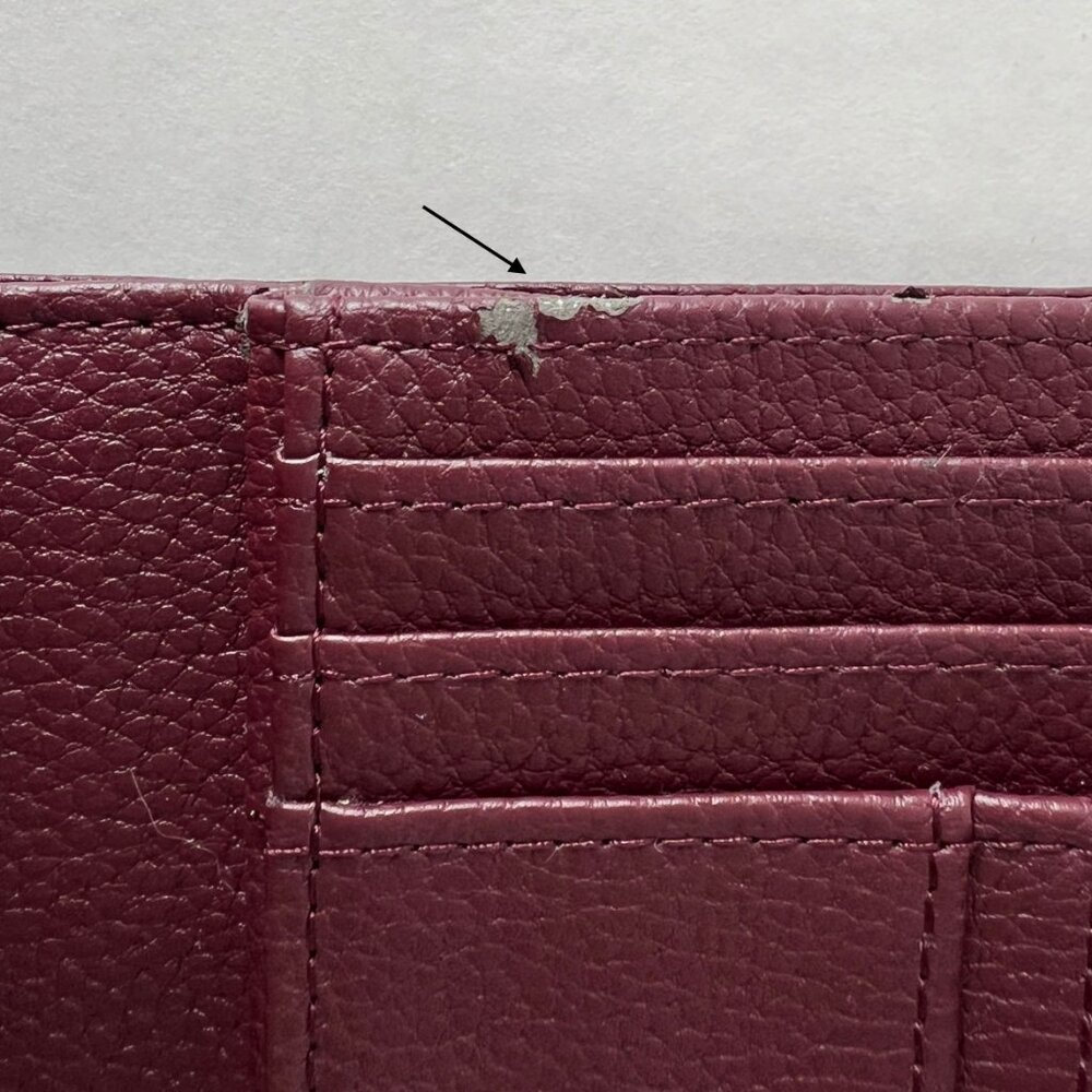 Giani Bernini Women's Wallet, Burgundy, Soft Leather, Pebble Texture, VGC! - Picture 9 of 12
